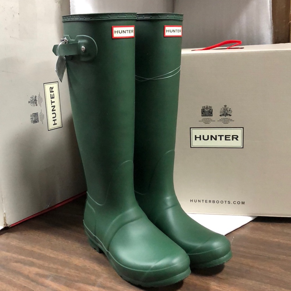 NIB Hunter Boots Classic Tall Green - Picture 1 of 5